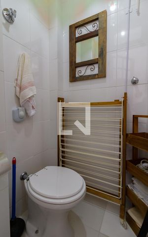 Apartamento para alugar com 55m², 1 quarto e sem vaga Apartamento para alugar com 55m², 1 quarto e sem vagaBanheiro de serviço