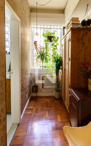 Apartamento para alugar com 55m², 1 quarto e sem vaga Apartamento para alugar com 55m², 1 quarto e sem vagaDetalhe do quarto