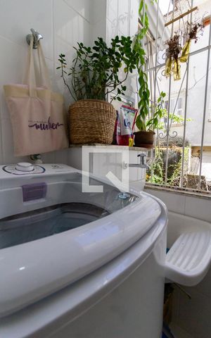 Apartamento para alugar com 55m², 1 quarto e sem vaga Apartamento para alugar com 55m², 1 quarto e sem vagaDetalhe da área de serviço