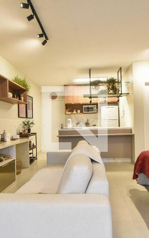 Studio à venda com 44m², 1 quarto e 1 vagaDetalhe Sala