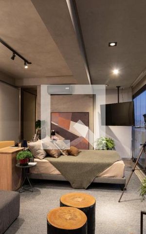 Studio à venda com 39m², 1 quarto e 1 vaga Studio à venda com 39m², 1 quarto e 1 vagaFlat - detalhe iluminação