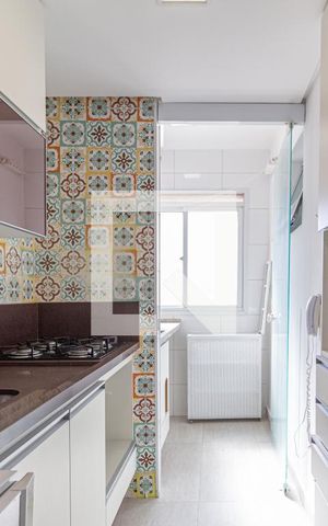 Apartamento à venda com 55m², 2 quartos e 2 vagasCozinha e área de serviço