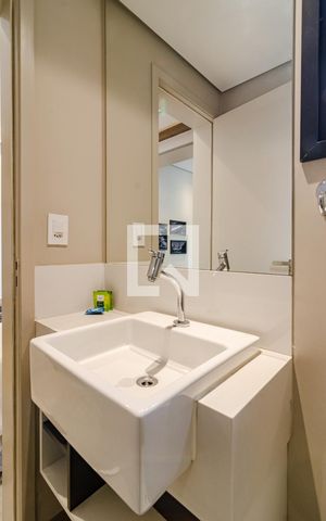 Apartamento para alugar com 33m², 1 quarto e 1 vagaBanheiro da suíte