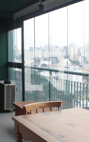 Apartamento para alugar com 45m², 1 quarto e 1 vagaVaranda