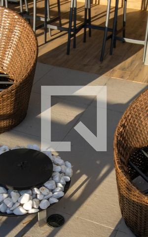 Apartamento à venda com 27m², 1 quarto e sem vagaÁrea comum - cobertura, lareira de pedra
