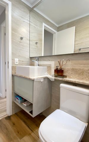 Apartamento para alugar com 73m², 2 quartos e 2 vagasBanheiro Social