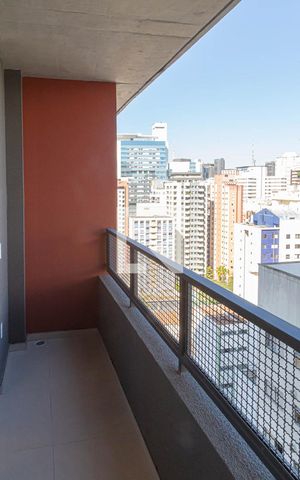 Studio para alugar com 25m², 1 quarto e sem vaga Studio para alugar com 25m², 1 quarto e sem vagaVaranda