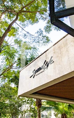 Apartamento para alugar com 58m², 2 quartos e 1 vaga Apartamento para alugar com 58m², 2 quartos e 1 vagaFachada interna - detalhe jardim