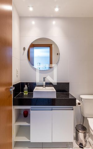 Studio para alugar com 38m², 1 quarto e 1 vaga Studio para alugar com 38m², 1 quarto e 1 vagaBanheiro