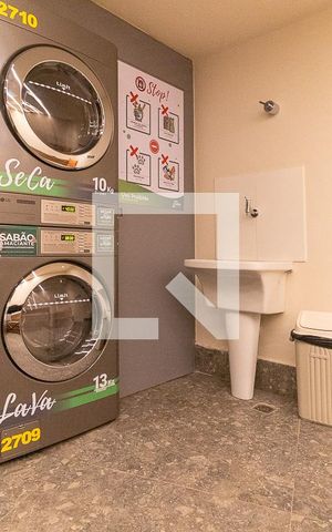Apartamento para alugar com 32m², 1 quarto e sem vagaLavanderia 