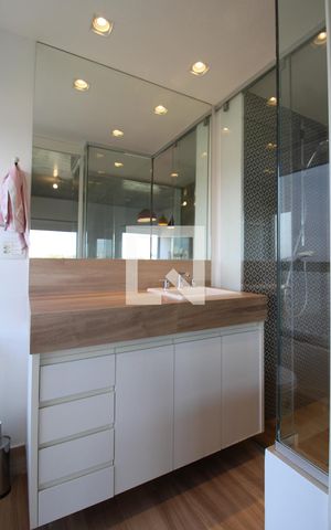 Apartamento para alugar com 70m², 1 quarto e 1 vagaBanheiro da suíte