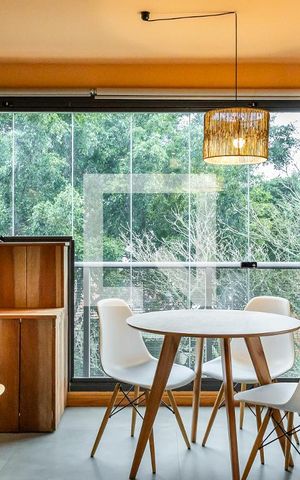 Apartamento para alugar com 27m², 1 quarto e sem vagaVaranda