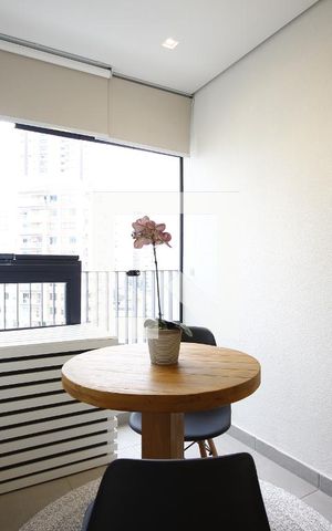 Studio para alugar com 28m², 1 quarto e sem vagaVaranda