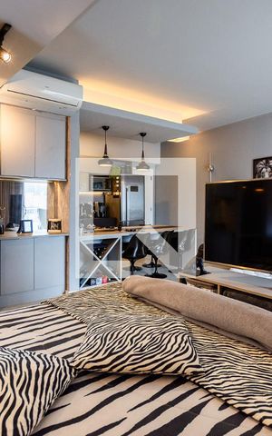 Studio para alugar com 54m², 1 quarto e 1 vaga Studio para alugar com 54m², 1 quarto e 1 vagaQuarto