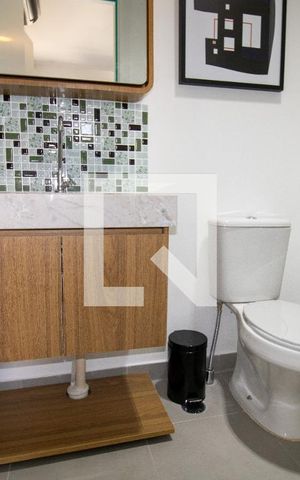 Studio à venda com 27m², 1 quarto e sem vaga Studio à venda com 27m², 1 quarto e sem vagaBanheiro