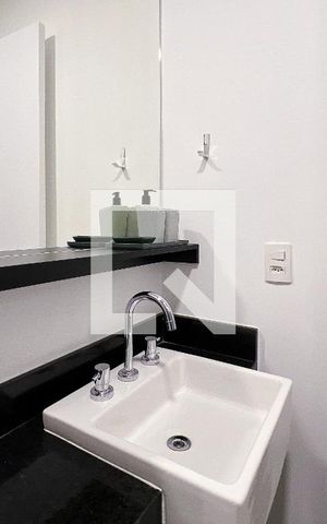 Apartamento para alugar com 46m², 1 quarto e 1 vaga Apartamento para alugar com 46m², 1 quarto e 1 vagaBanheiro da Suíte