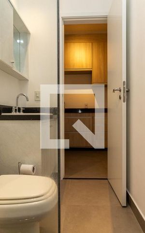 Studio para alugar com 36m², 1 quarto e 1 vaga Studio para alugar com 36m², 1 quarto e 1 vagaBanheiro