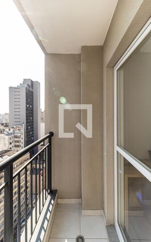 Apartamento à venda com 28m², 1 quarto e sem vagaVaranda