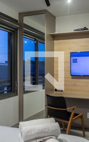 Studio para alugar com 25m², 1 quarto e 1 vagaQuarto