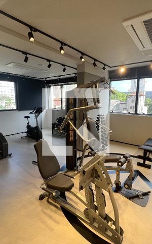 Studio para alugar com 19m², 1 quarto e sem vaga Studio para alugar com 19m², 1 quarto e sem vagaÁrea comum - Academia