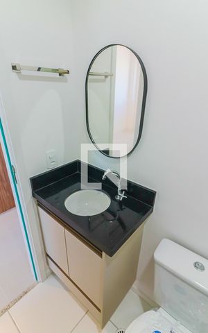 Studio para alugar com 25m², 1 quarto e sem vaga Studio para alugar com 25m², 1 quarto e sem vagaBanheiro