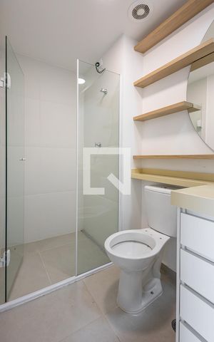 Apartamento à venda com 29m², 1 quarto e sem vaga Apartamento à venda com 29m², 1 quarto e sem vagaBanheiro da Suíte