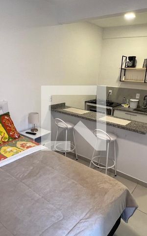 Studio para alugar com 25m², 1 quarto e sem vaga Studio para alugar com 25m², 1 quarto e sem vagaQuarto