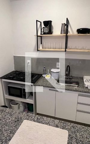 Studio para alugar com 25m², 1 quarto e sem vaga Studio para alugar com 25m², 1 quarto e sem vagaCozinha