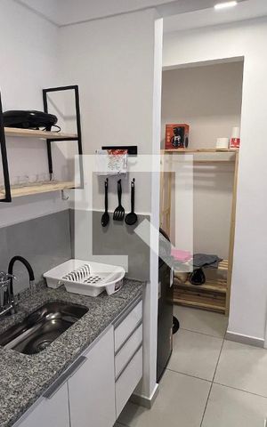 Studio para alugar com 25m², 1 quarto e sem vaga Studio para alugar com 25m², 1 quarto e sem vagaCozinha