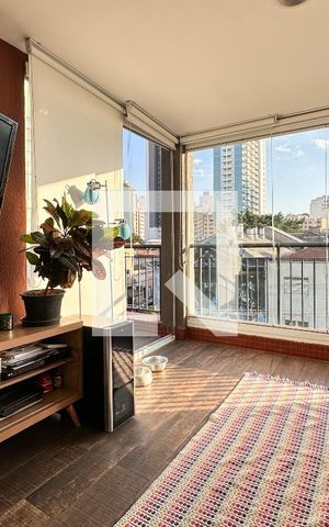 Studio à venda com 46m², 1 quarto e 1 vagaVaranda