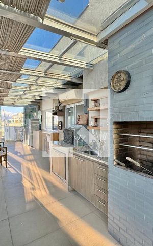 Apartamento à venda com 318m², 5 quartos e 4 vagas Apartamento à venda com 318m², 5 quartos e 4 vagasTerraço - área gourmet