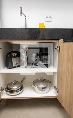 Studio para alugar com 28m², 1 quarto e sem vagaEstudio- utensílios 