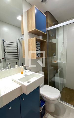Apartamento para alugar com 26m², 1 quarto e 1 vagaBanheiro da Suíte