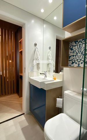 Apartamento para alugar com 26m², 1 quarto e 1 vagaBanheiro da Suíte