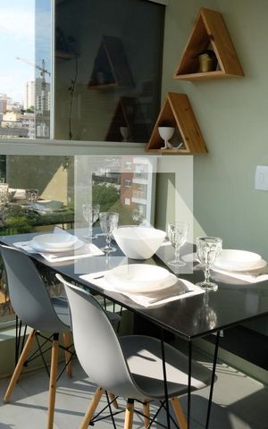 Apartamento à venda com 34m², 1 quarto e 1 vagaVaranda
