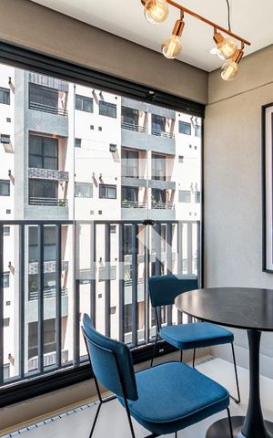 Apartamento para alugar com 35m², 1 quarto e 1 vagaVaranda