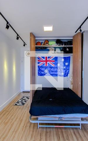 Studio à venda com 35m², 1 quarto e 1 vagaSala/Quarto