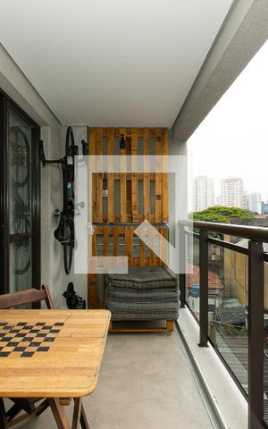 Studio para alugar com 41m², 1 quarto e 1 vagaVaranda
