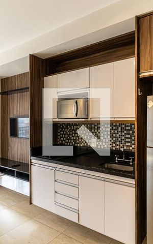 Apartamento à venda com 43m², 1 quarto e 1 vagaCozinha - Geladeira