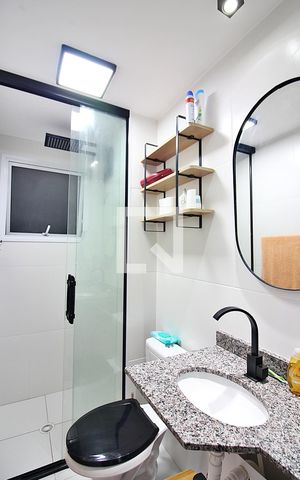 Apartamento para alugar com 55m², 2 quartos e 1 vagaBanheiro Social