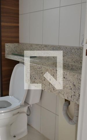 Apartamento para alugar com 49m², 2 quartos e 1 vagaDETALHE DO BANHEIRO