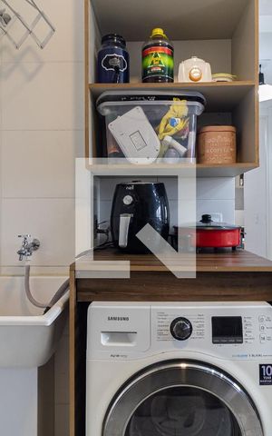 Apartamento para alugar com 33m², 2 quartos e sem vaga Apartamento para alugar com 33m², 2 quartos e sem vagaLavanderia