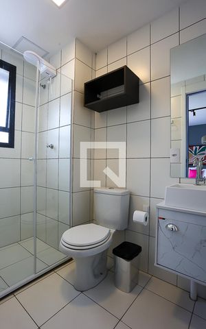 Apartamento para alugar com 26m², 1 quarto e sem vaga Apartamento para alugar com 26m², 1 quarto e sem vagaBanheiro Studio