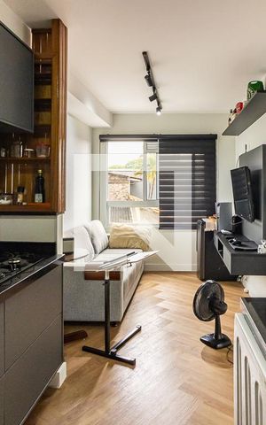 Studio à venda com 28m², 1 quarto e sem vaga Studio à venda com 28m², 1 quarto e sem vagaCozinha e Área de Serviço
