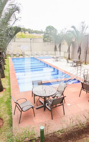 Apartamento à venda com 45m², 1 quarto e 1 vagaPiscina