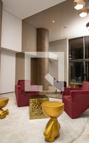 Studio para alugar com 27m², 1 quarto e sem vaga Studio para alugar com 27m², 1 quarto e sem vagaHall social