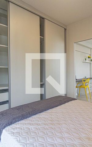 Studio para alugar com 38m², 1 quarto e sem vaga Studio para alugar com 38m², 1 quarto e sem vagaQuarto