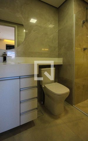 Apartamento para alugar com 59m², 2 quartos e 1 vaga Apartamento para alugar com 59m², 2 quartos e 1 vagaBanheiro da Suíte