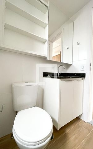 Studio à venda com 26m², 1 quarto e sem vaga Studio à venda com 26m², 1 quarto e sem vagaBanheiro