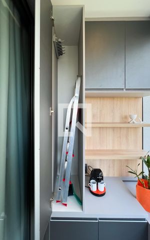 Studio para alugar com 27m², 1 quarto e sem vagaSacada
